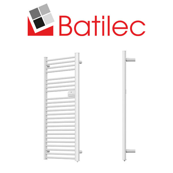 BATILEC - Sèche serviettes électrique barres rondes CEIBO 750w-BATILEC - large