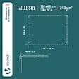 VOUNOT - Bâche de Protection en Polyéthylène resistant et impermeable 240g/m² vert et argent 3x4m - vignette