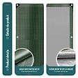 VOUNOT - Bâche de Protection en Polyéthylène resistant et impermeable 240g/m² vert et argent 3x4m - vignette