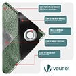 VOUNOT - Bâche de Protection en Polyéthylène resistant et impermeable 240g/m² vert et argent 3x5m - vignette