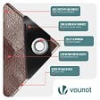 VOUNOT - Bâche de Protection en Polyéthylène resistant et impermeable 240g/m² marron 1.5x6m - vignette