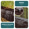 VOUNOT - Bâche de Protection en Polyéthylène resistant et impermeable 240g/m² marron 1.5x6m - vignette
