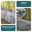 VOUNOT - Bâche de Protection en Polyéthylène resistant et impermeable 240g/m² gris et noir 3x4m - vignette