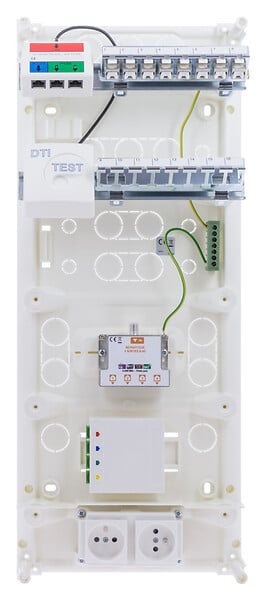 SIEMENS - SIEMENS Coffret de communication Grade 3 TV 8 RJ45 - large