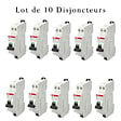ABB - ABB Lot de 10 disjoncteurs automatiques Ph+N raccordement Rapide 16A-4,5Ka - vignette