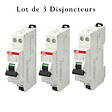 ABB - Lot de 3 disjoncteurs automatiques Ph+N raccordement Rapide 16A-4,5Ka-ABB - vignette