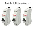 ABB - ABB Lot de 3 disjoncteurs Ph+N raccordement Vis 20A-4,5Ka - Courbe C - vignette