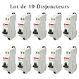 ABB - Lot de 10 disjoncteurs automatiques Ph+N raccordement Rapide 20A-4,5Ka-ABB - vignette