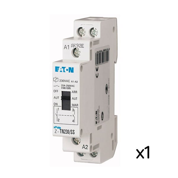 EATON CAPRI - EATON CONTACTEUR J/N 20A 2F/NO MONOPHASE - Relais heures creuses 20A 230VAC/50Hz - large