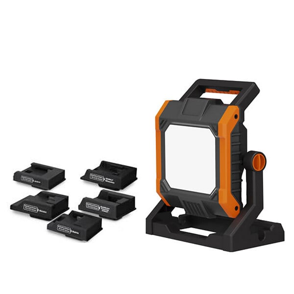 BATILEC - BATILEC Projecteur rechargeable 4000lm + adaptateurs, idéal pour chantier et travaux, puissant et pratique. - large