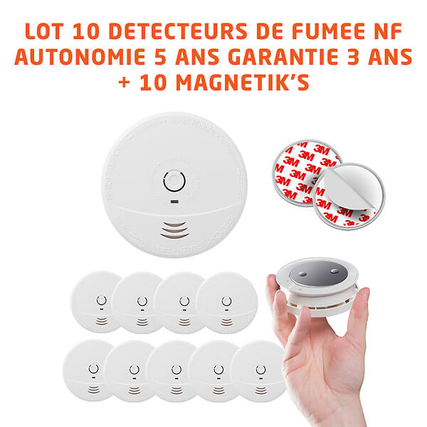EVACUATE - EVACUATE LOT 10 DAAF NF AUTONOMIE 5 ANS-GARANTIE 3ANS + 10 MAGNETIK'S (KNX) - large
