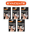EVACUATE - EVACUATE Lot de 5 fixations aimantées pour détecteur de fumée - vignette