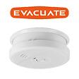 EVACUATE - EVACUATE Lot de 4 détecteurs de fumée NF avec supports aimantés de fixation autonomie 5 ans garantie 3 ans - vignette