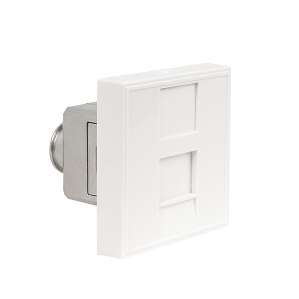 BATILEC - BATILEC Pack 4 prises terminales RJ45 Cat 6A 45x45 - 2 modules, haute performance et fiabilité garantie - large