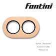 FONTINI - FONTINI Plaque 2 postes hetre naturel DO - vignette