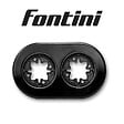 FONTINI - FONTINI Plaque 2 postes porcelaine noire DO - vignette
