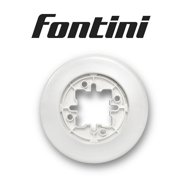 FONTINI - FONTINI Plaque 1 poste porcelaine blanche DO - large