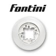 FONTINI - FONTINI Plaque 1 poste porcelaine blanche DO - vignette