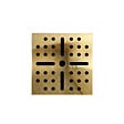AURLANE - Bonde à sortie VERTICALE pour receveur à carreler RAINY - Grille Inox Dorée - vignette
