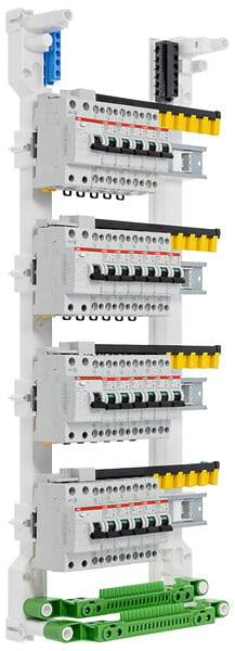 ABB - ABB Tableau 4 rangées pré-équipé 4 inter. diff. 63A + 22 disjoncteurs - large