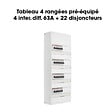 ABB - ABB Tableau 4 rangées pré-équipé 4 inter. diff. 63A + 22 disjoncteurs - vignette