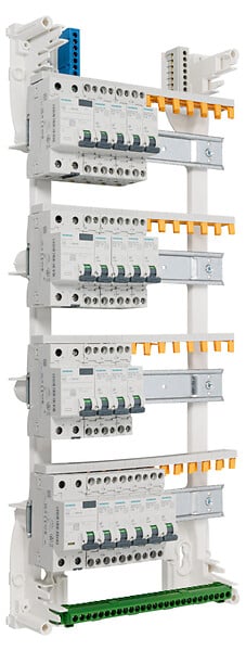 SIEMENS - SIEMENS TABLEAU PREEQUIPE 4 RANGEES 4 ID + 16 DISJ SIEMENS (KNX) - large