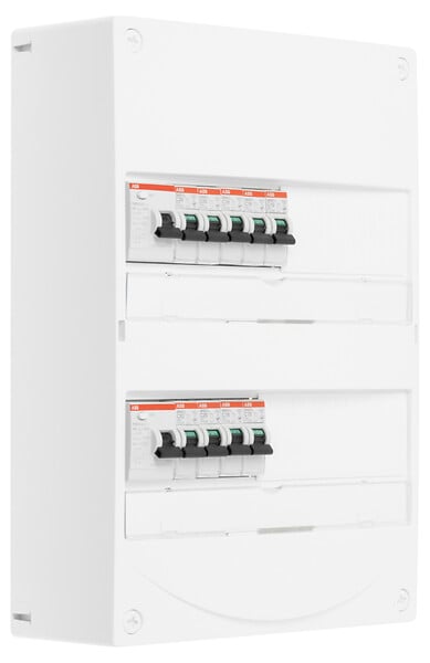ABB - ABB Tableau 2 rangées pré-équipé 1 ID 63A + 1 ID 40A + 9 disjoncteurs - large
