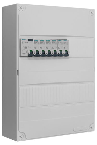 SIEMENS - SIEMENS TABLEAU PREEQUIPE 2 RANGEES 1 ID + 6 DISJ SIEMENS (KNX) - large