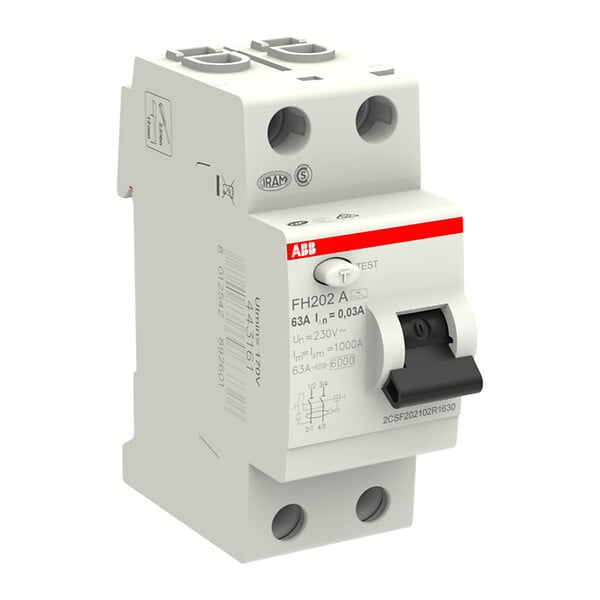 ABB - Interrupteur différentiel FH202 - 63A - Type A - large