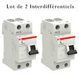 ABB - ABB Lot de 2 interrupteurs différentiels à vis 63A 30mA Type A - vignette