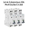 SIEMENS - SIEMENS Lot de 3 Disjoncteurs électriques phase + neutre 32A - vignette