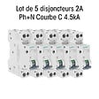 SIEMENS - SIEMENS Lot de 5 Disjoncteurs PH 2A SIEMENS NEW (927) - vignette