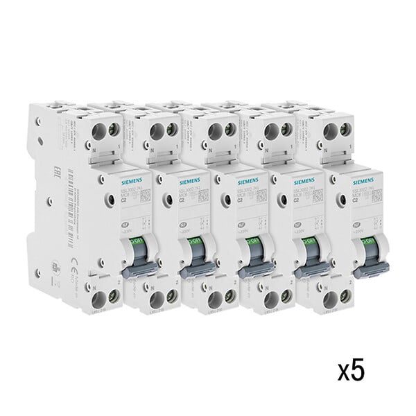 SIEMENS - SIEMENS Lot de 5 Disjoncteurs PH 2A SIEMENS NEW (927) - large