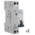 SIEMENS - SIEMENS Lot de 5 disjoncteurs électriques phase + neutre 10A KNX - vignette