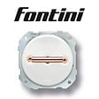 FONTINI - FONTINI Va-et-vient métal cuivre brillant porcelaine blanche DO LOW - vignette