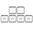 SIEMENS - SIEMENS Lot de 2 Va & Vient Blanc et 4 Prises 2P+T Blanc - vignette