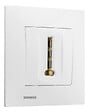 SIEMENS - SIEMENS Prise Téléphone BLANC Siemens DELTA VIVA plq BLANC - vignette