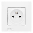 SIEMENS - SIEMENS Prise 2P+T Blanc Delta Viva + Plaque Blanc - vignette