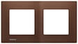 SIEMENS - SIEMENS Plaque Double Métal Marron DELTA VIVA - vignette