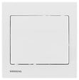 SIEMENS - SIEMENS Poussoir Blanc Delta Iris + Plaque basic Blanc - vignette