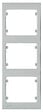 SIEMENS - SIEMENS Plaque Triple Verticale Silver SIEMENS - vignette