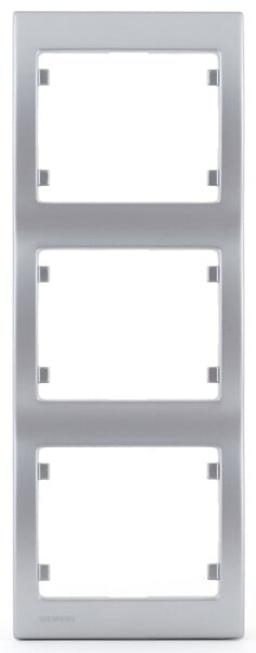 SIEMENS - SIEMENS Plaque Triple Verticale Silver SIEMENS - large