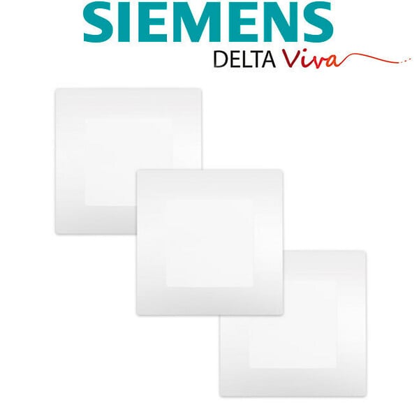 SIEMENS - SIEMENS LOT 3 Va & Vient Blanc Delta Viva avec Plaque Blanc - large