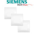 SIEMENS - SIEMENS LOT 3 Va & Vient Blanc Delta Viva avec Plaque Blanc - vignette