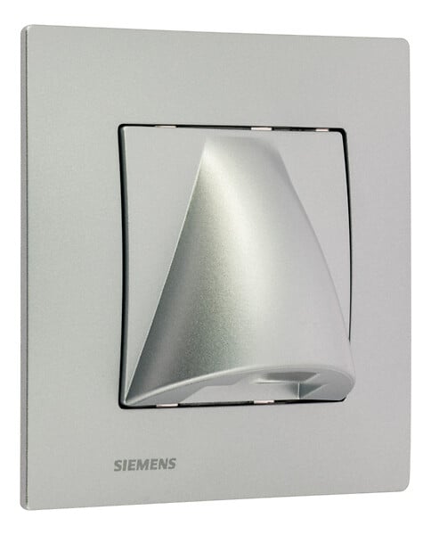 SIEMENS - SIEMENS Sortie de cable Silver Delta Viva + Plaque Silver - large