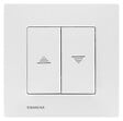 SIEMENS - SIEMENS Interrupteur Volet Roulant Blanc Delta Viva + Plaque Blanc - vignette