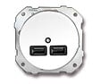FONTINI - FONTINI Chargeur USB double porcelaine blanche DO LOW - vignette
