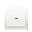 SIEMENS - SIEMENS Va & Vient Lumineux Blanc Delta Iris + Plaque basic Blanc - vignette