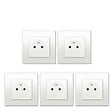 SIEMENS - SIEMENS LOT 5 Prise 2P+T Blanc Delta Viva + Plaque Blanc - vignette