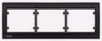 SIEMENS - SIEMENS Plaque Triple Horizontale Texturé Noir DELTA IRIS SIEMENS - vignette